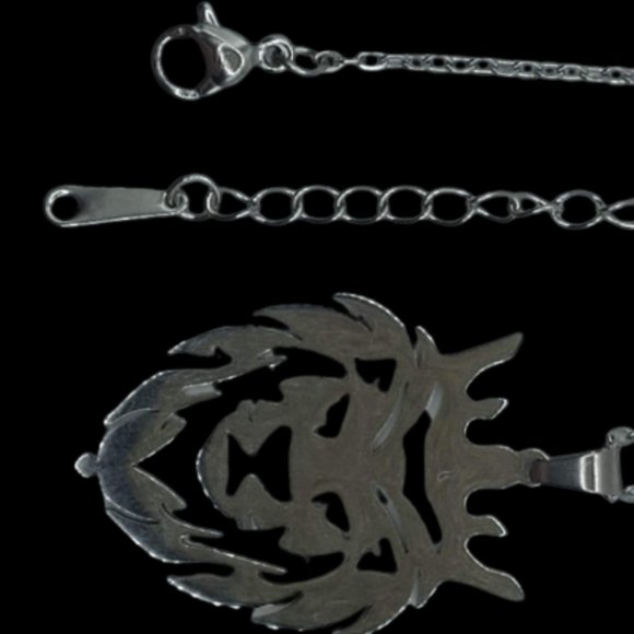 Brand New King Lion Crowned Man Stainless steel Necklace - Picture 3 of 6